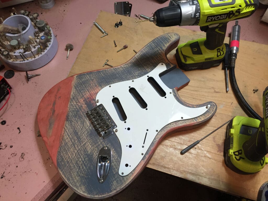 guitar hardware dry fit