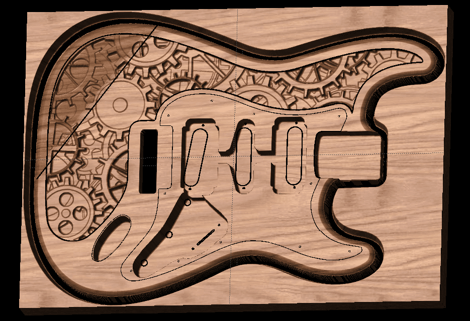 CarveWright steampunk guitar