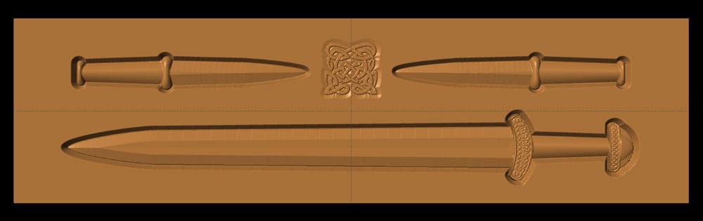 Viking Ulfberht Sword and Belt Dagger