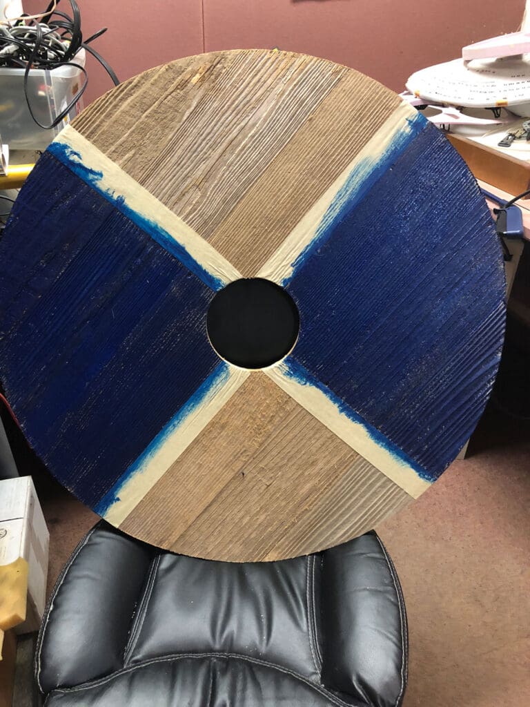 viking shield painting process