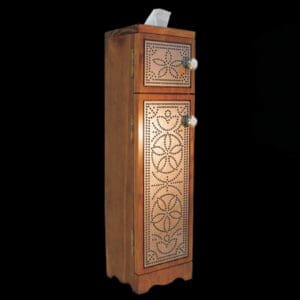 Punched Tin Water Closet Caddy