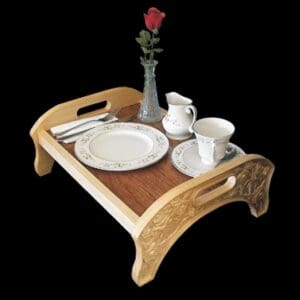 Rose Motif Serving Tray