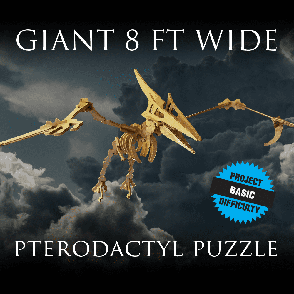 Giant 3D Pterodactyl Puzzle - 8 ft Wide