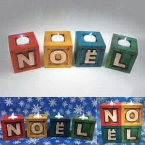 Holiday Votive Candle Cubes