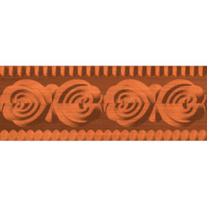 Neoclassic Antique Heart Rose Trim or Moulding 001 A 