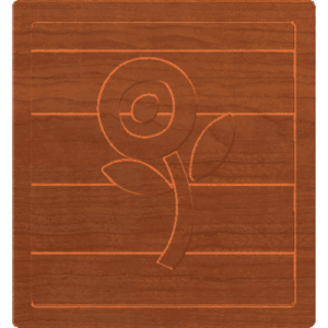 Block Letters Flower