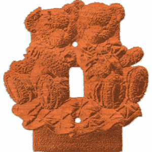 Lightswitch Plate - Teddy Bear - 2