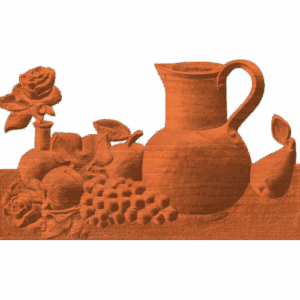 Roses Fruit And Pitcher - 1