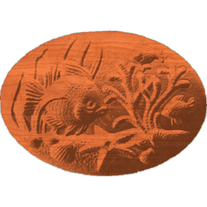 Small Fish on Oval