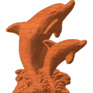 Dolphin Pair Jumping