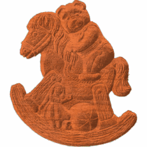 Teddy Bear On Rocking Horse - 1