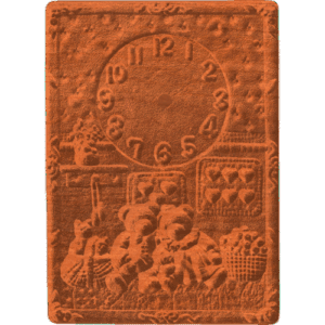 Clock With Teddy Bears - 1