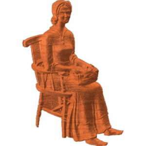 Colonial Woman Sitting - 1