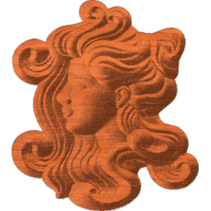 Girls Face - Flowing Hair - 1A