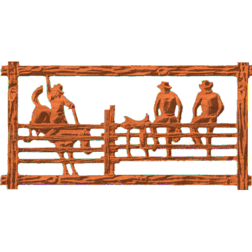 Cowboys On Fence