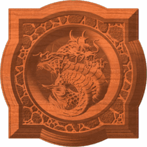 FRAMED CHINESE DRAGON