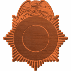 Police Badge Blank 5 PTN
