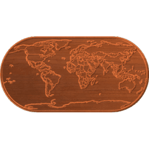 Oval World Map PTN