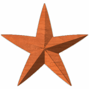 Five Point Rounded Star