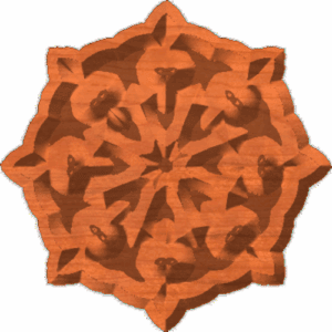 Rosette 8 Point Heart