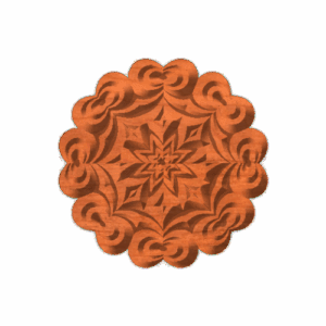 An 8 point star rosette