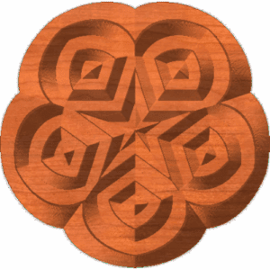 Star Rosette or Centerpiece 01 A 