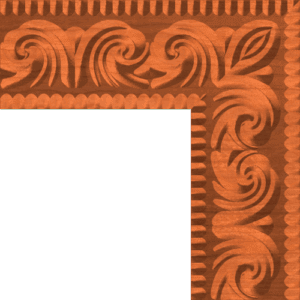 Neoclassic Leaf Trim or Moulding Corner 001 A 