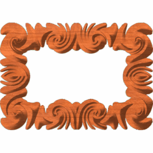 Neoclassic Swirl Frame or Border 003 A 