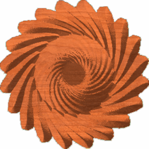 Spiral Sunflower Rosette 008 A 
