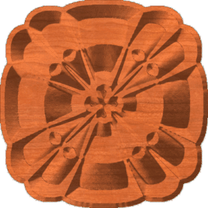 Renaissance Clover Rosette Tile 