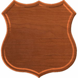 Shield Sign Plaque Blank 003 A 