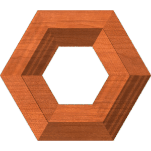 Beveled Hexagonal Frame