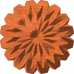 Fancy Bevelwork Country Centerpiece or Rosette 004 A 