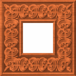 Antique Neo - Victorian Mansion Picture Frame Or Door Panel