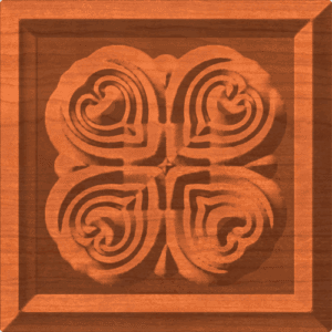 Cornerpiece of Four Hearts