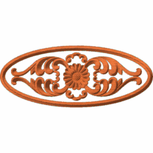 Flourish- with oval 1