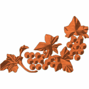 Grapes Corner Embellishment