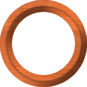 Circular Half-Round Frame or Border 002 A 
