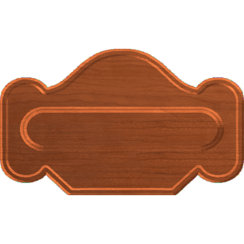 Classical Sign Plaque Blank 003 A