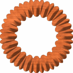 Ribbed Circular Frame, Border, or Accent 