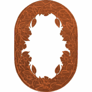 Oval Flowers and Vines