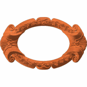 Oval Frame 02 Floral