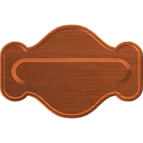 Fancy Sign Plaque Blank 003 A