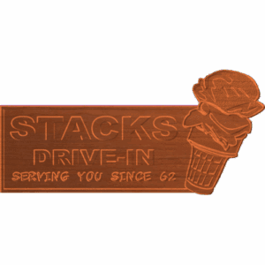 Stacks Ice Cream Sign 002 - CSF