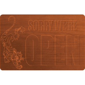 Open Sign w Panther - CSF