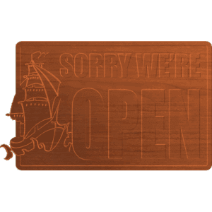 Open Sign w Ship - CSF