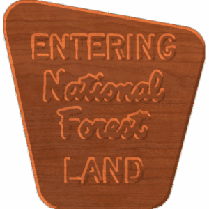 Entering National Forest Land - CSF