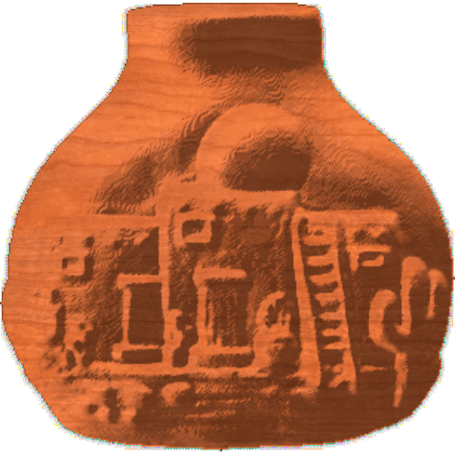 MexicanTownSunriseVase