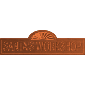 Christmas Santa's Workshop Sign