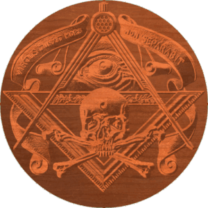 Free Mason Skull and Compass